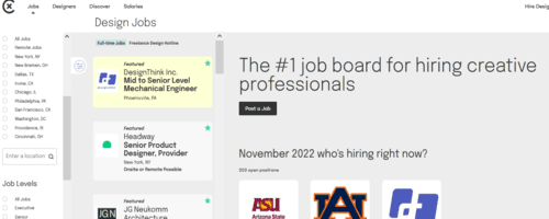 Los 10 mejores sitios de diseño gráfico independientes 2022 para diseñadores: plataformas independientes brillantes para el trabajo de diseño web @ads2020.marketing Blog para principiantes Coroflot-hire-designers-search-freelance-jobs-500x200