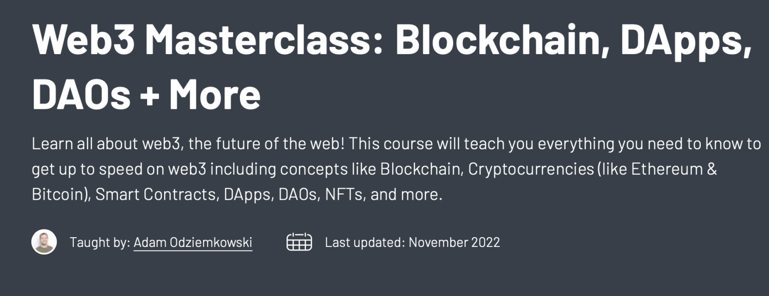 Web3-Masterclass