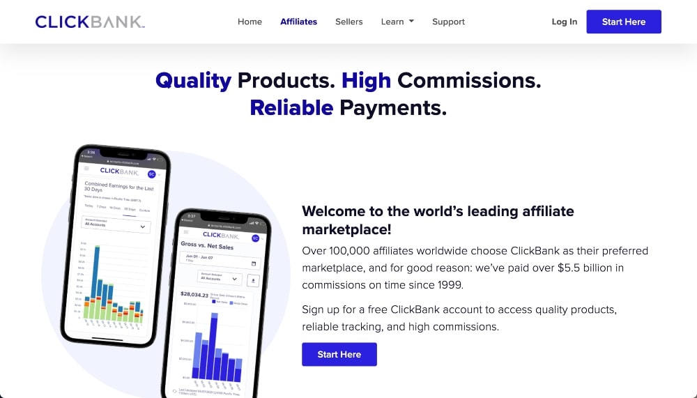 recensioni clickback per gli screenshot degli affiliati