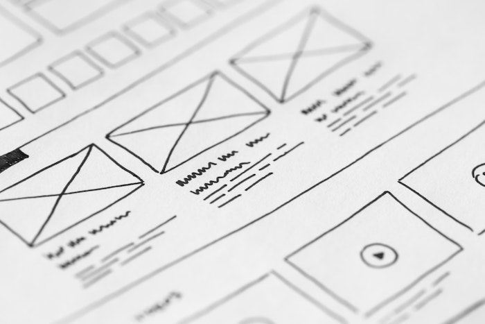 gambar rangka desain situs web
