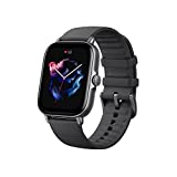 Amazfit GTS 3 Smart Watch untuk Android iPhone, Alexa Built-In, Jam Tangan Olahraga Kebugaran GPS dengan 150 Mode Olahraga, Layar AMOLED 1,75", Masa Pakai Baterai 12 Hari, Pelacakan Detak Jantung Oksigen Darah, Hitam