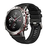 Amazfit Falcon Jam Tangan Pintar Kelas Militer untuk Pria, Dual-Band & 6 Pemosisian Satelit, Jam Tangan GPS Multi-Olahraga, Latihan Kekuatan, Bodi Titanium, Mode Olahraga 150+, Ketahanan Air 200m