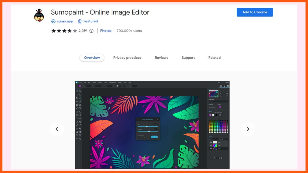 Sumopaint: la migliore estensione di Chrome per grafici