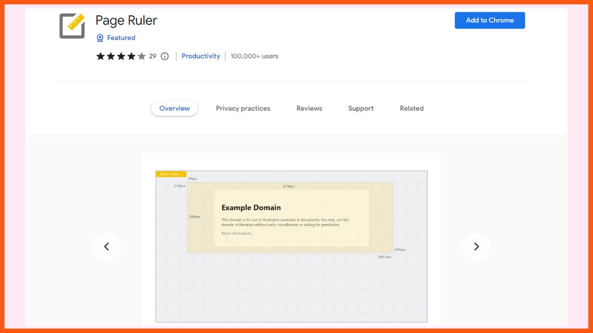 Righello della pagina: la migliore estensione di Chrome per grafici