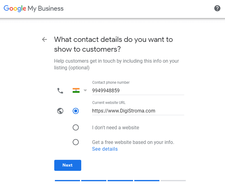 如何在 2022 年在“Google 我的商家”上創建在線商家? 8個 add your contact details