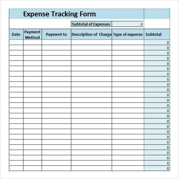 tracker delle spese