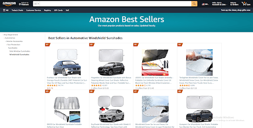 kaca depan terlaris amazon