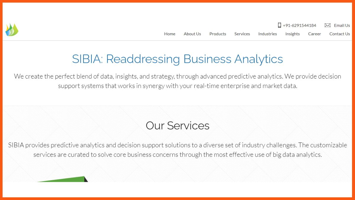 SIBIA Analytics - Perusahaan Analitik Teratas di India