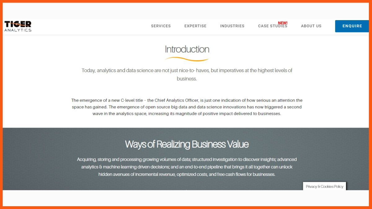 Tiger Analytics - Perusahaan Analitik Teratas di India