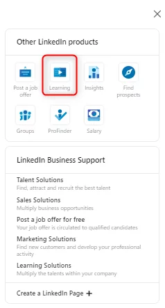 linkedin öğrenme girişi