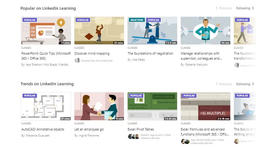 Linkedin öğrenme trendi