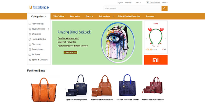 Focal Price-Homepage