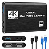 Rybozen 4K karta przechwytywania audio-wideo, urządzenie przechwytujące wideo USB 3.0 HDMI, Full HD 1080P do nagrywania gier, transmisja na żywo