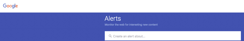 Google Alerts memungkinkan untuk memantau web untuk konten baru