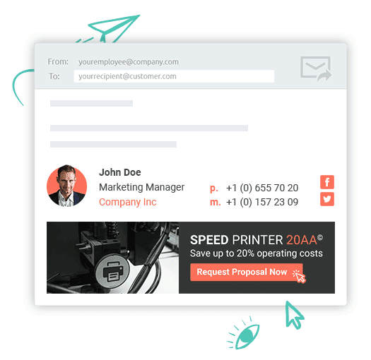 El marketing de firmas de correo electrónico es una parte de la estrategia de marketing saliente. (Mailtástico)