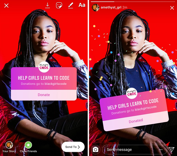 Instagram Bağış Düğmesi