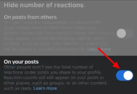 Facebook'ta beğenileri nasıl gizleyeceğiniz konusunda Gönderinizdeki Tepkileri Devre Dışı Bırakma