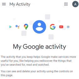 перейдите на страницу активности Google, чтобы заблокировать канал на YouTube