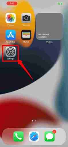 Vai alle impostazioni per cambiare il browser predefinito su iPhone