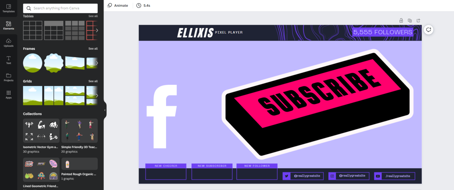 Editor hamparan aliran Canva