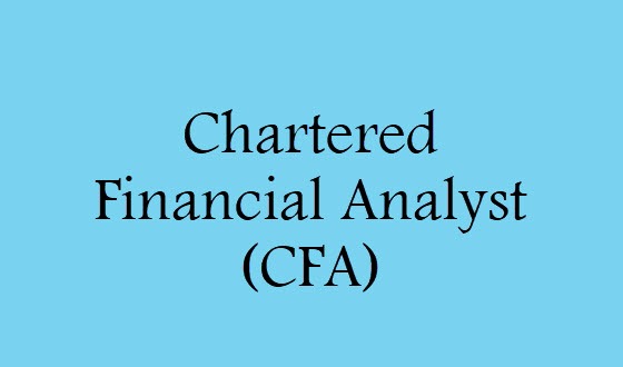 Chartered financial analyst
