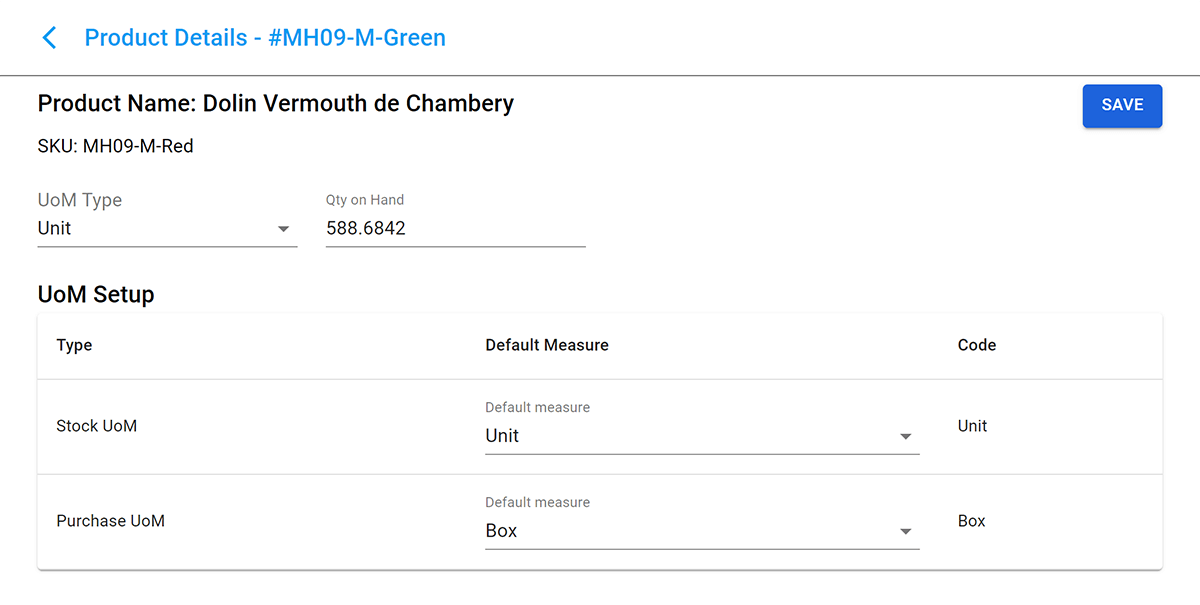 detaliu inventar magento