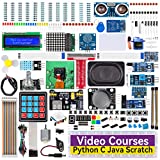 SunFounder Raspberry Pi Ultimate スターター キット for Raspberry Pi 4B 3B+ 400、Python C Java Scratch Node.js、詳細なオンライン チュートリアル、161 プロジェクト、337 アイテム (カメラ モジュール、スピーカー、I2C LCD など)