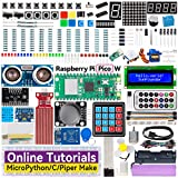 SunFounder Raspberry Pi Pico W Ultimate スターター キットには、オンライン チュートリアル、450 以上のアイテム、117 のプロジェクト、MicroPython、Piper Make、および C/C++ (Arduino IDE と互換性があります) が含まれています。