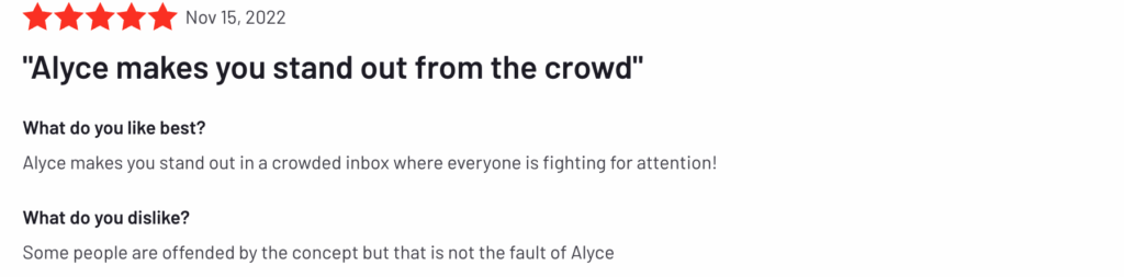 Recenzja platformy prezentów: Alyce sprawia, że ​​wyróżniasz się z tłumu