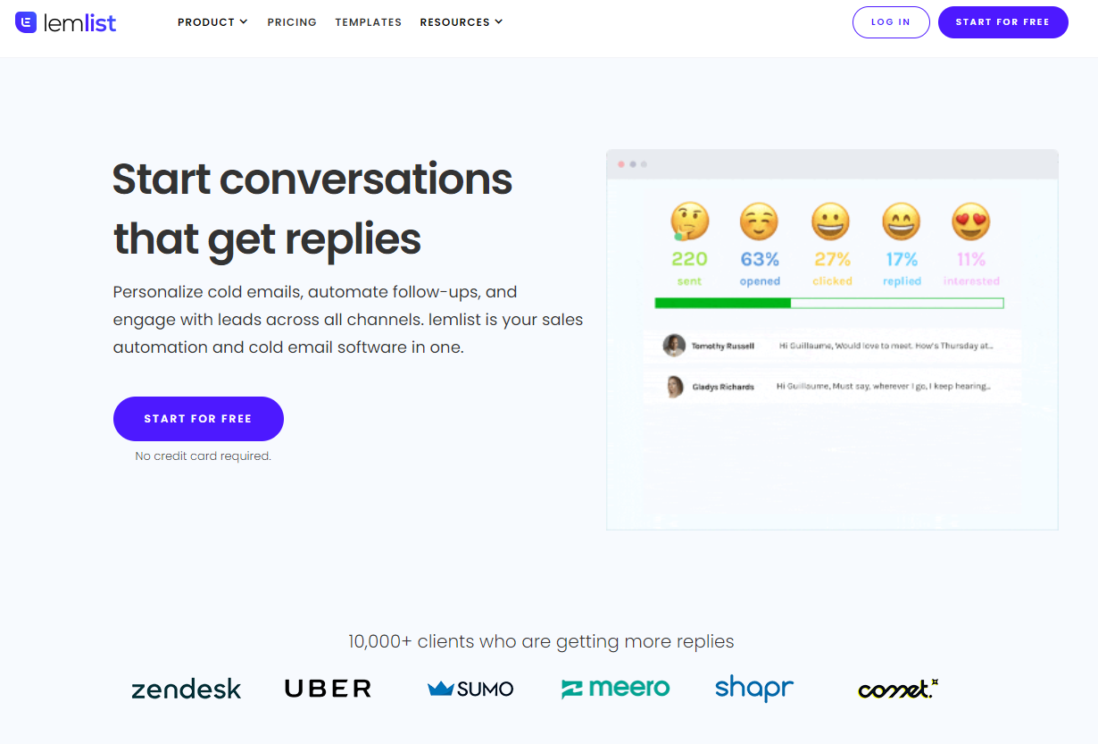 Lemlist pour l'電子郵件自動化