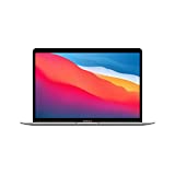 แล็ปท็อป Apple MacBook Air ปี 2020: ชิป Apple M1, จอแสดงผล Retina ขนาด 13 นิ้ว, RAM 8GB, ที่เก็บข้อมูล SSD 256GB, คีย์บอร์ดเรืองแสง, กล้อง FaceTime HD, Touch ID ทำงานร่วมกับ iPhone/iPad; เงิน