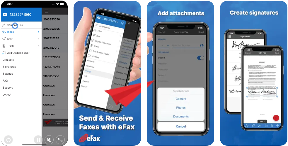 iPhone용 최고의 팩스 앱 eFax