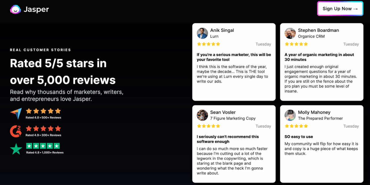 Jasper-Social-Proof
