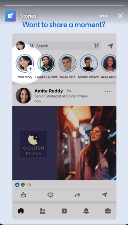 LinkedIn-故事-在应用程序中查看
