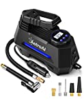 AstroAI Lastik Şişirme Araba Lastikleri için Taşınabilir Hava Kompresörü Hava Pompası - Araba Aksesuarları, Dijital Basınç Göstergeli 12V DC Otomatik Lastik Pompası, Araba, Bisiklet, Balonlar için Acil Durum LED Işıklı 100PSI