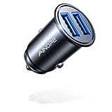 Araç Şarj Cihazı, AINOPE En Küçük 4.8A Tamamen Metal USB Araç Şarj Cihazı Hızlı Şarj Araç Şarj Adaptörü Gömme Uyumlu iPhone 14 Pro Max/13/12/11/x/6s, iPad Air 2/Mini 3, Samsung Note 9/S10/S9 ile uyumlu /S8-Siyah