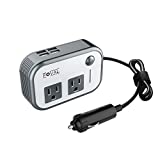 FOVAL 200W Araç Güç Çevirici DC 12V - 110V AC Dönüştürücü, 4 USB Bağlantı Noktalı Şarj Cihazı