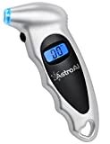 AstroAI Dijital Lastik Basıncı Göstergesi 150 PSI 4 Ayar Araba Kamyon Bisikleti, Arkadan Aydınlatmalı LCD ve Kaymaz Kavrama Araba Aksesuarları, Gümüş (1 Paket)