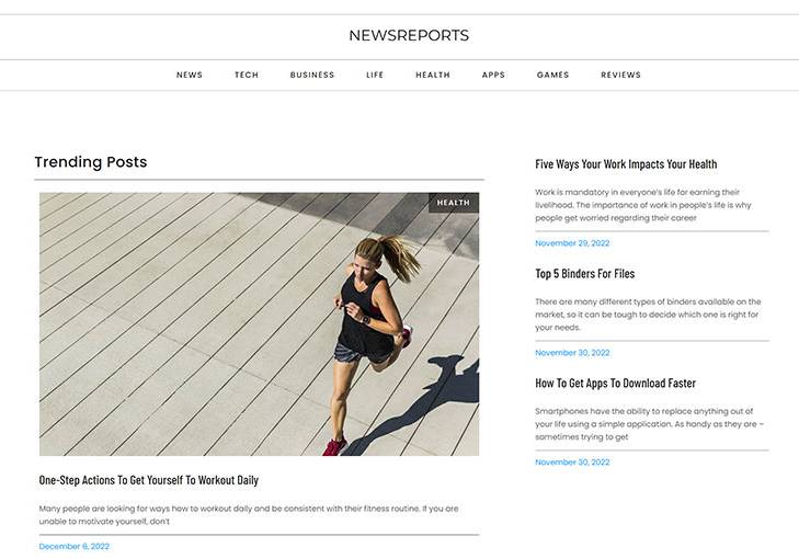 Reportes de noticias