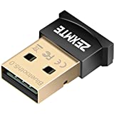 PC用Bluetoothアダプター、ZEXMTE USB Bluetoothアダプター5.0 BluetoothドングルBluetoothレシーバー、PC Windows 10/8/7用Bluetoothアダプター、デスクトップ、ラップトップ、マウス、キーボード、ヘッドセット、スピーカー用