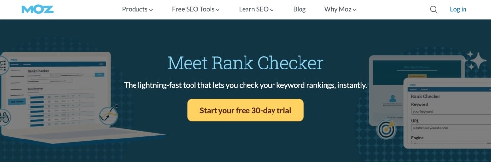 Moz Pro Rank Tracker-Tool