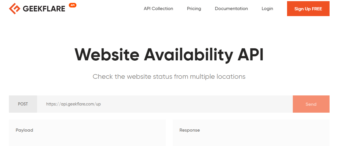 Geekflare-API-страница