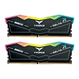 TEAMGROUP T-Force Delta RGB DDR5 Ram 32GB Kit (2x16GB) 5200MHz (PC5-41600) CL40 Desktop Memory Module Ram (черный) для набора микросхем серии 600 - FF3D532G5200HC40CDC01
