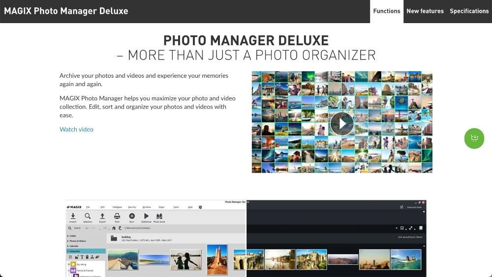 Herramienta de gestión de fotos Magix