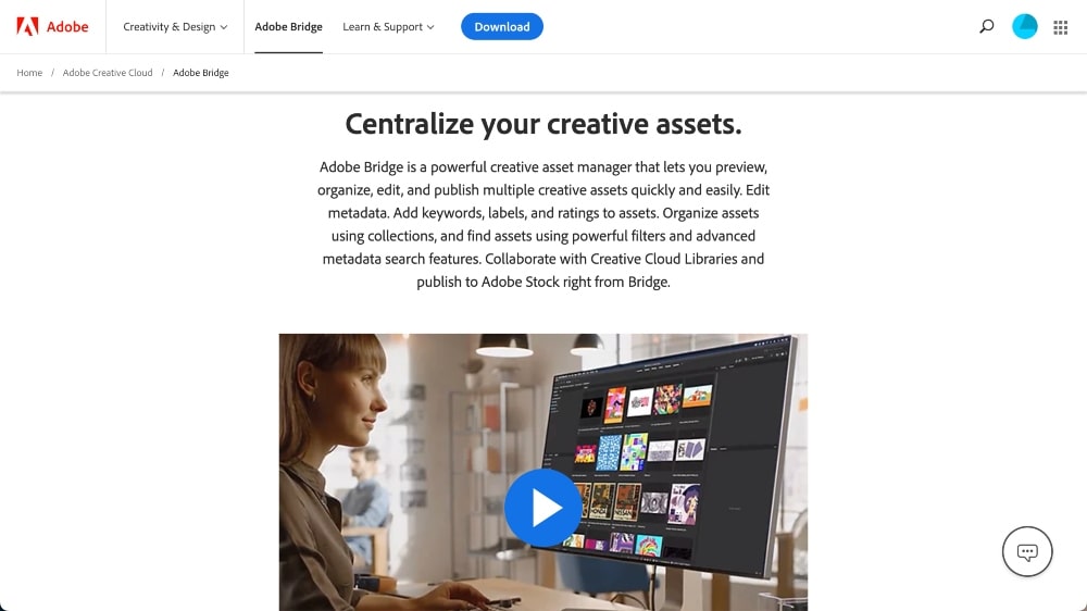 Gestor de fotos de Adobe Bridge