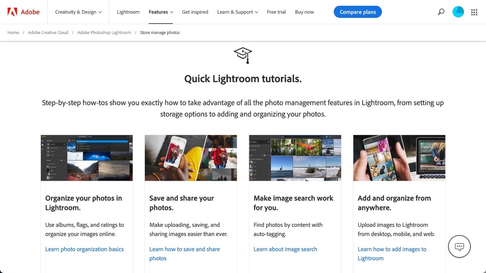 Tutoriales de Adobe Lightroom