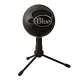 PC, Mac, 게임, 녹음, 스트리밍, 팟캐스트용 Blue Snowball iCE USB 마이크, 카디오이드 콘덴서 마이크 캡슐, 조정 가능한 데스크탑 스탠드 및 USB 케이블 포함, 플러그 앤 플레이 - 블랙