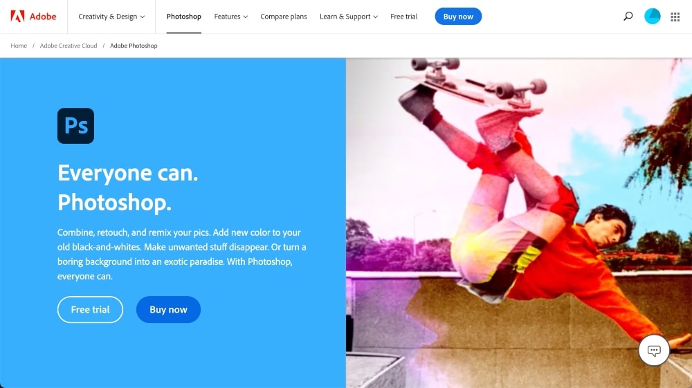 Adobe Photoshop 写真編集ソフトウェア