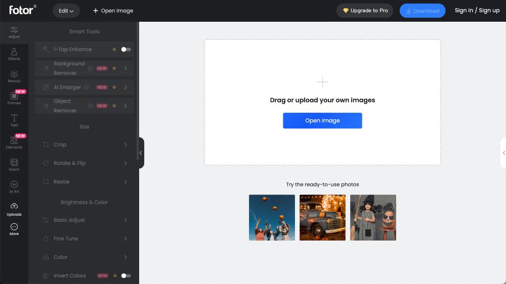 Fotor 無料の写真編集ソフトウェア