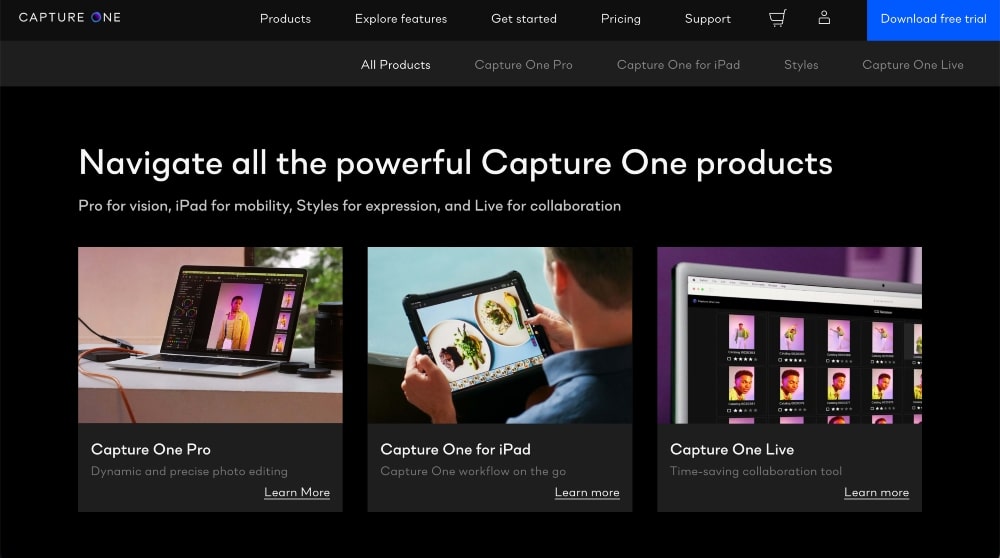 Capture One の写真管理製品